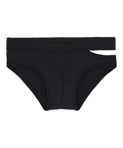 Black Cutout Swim Brief