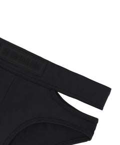 Black Cutout Swim Brief
