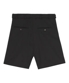 Black Marshall Pleated Shorts