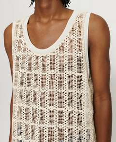 Beige Tank Lace Vest