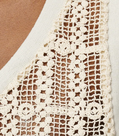 Beige Tank Lace Vest