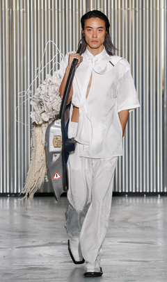 White Side Slit Shirt