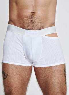 White Cutout Boxer Briefs