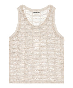 Beige Tank Lace Vest