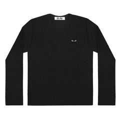 Black Mens Long Sleeve Black Heart T-Shirt