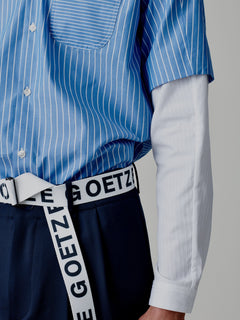 White Logo Belt Long