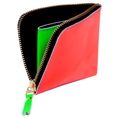Orange/Blue Super Fluo Leather Wallet