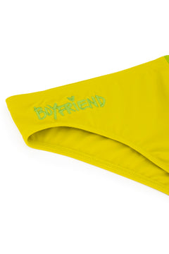 Green/Lime Boyfriend Swim Brief