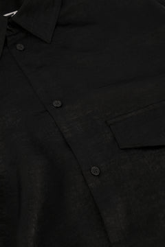 Black Georgy Double Layered Satin Shirt