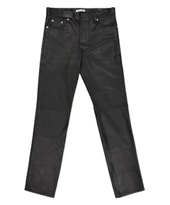 Black Luke Leather Biker Trouser