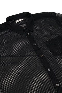 Black Neils Single Pocket Mesh Shirt