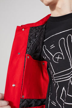 Red Timeline Keith Haring X MTA Jacket