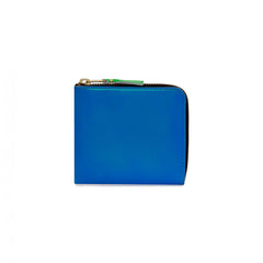Blue/Green Super Fluo Leather Wallet