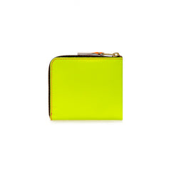 Pink/Yellow Super Fluo Leather Wallet