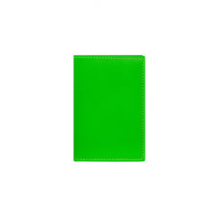 Green Super Fluo Leather Cardholder
