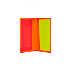 Orange Super Fluo Leather Cardholder