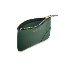 Bottle Green Classic Leather Coin Pouch