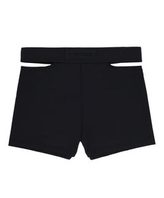 Black Cutout Swim Boxer