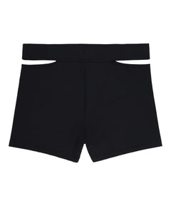 Black Cutout Swim Boxer