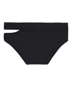 Black Cutout Swim Brief