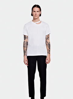 White Cutout T-Shirt