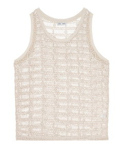 Beige Tank Lace Vest