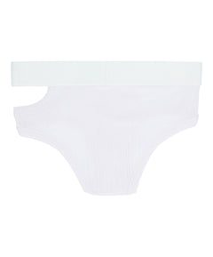 White Cutout Briefs