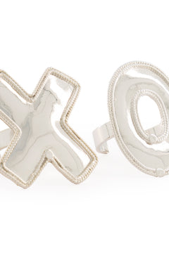 Silver XO Rings