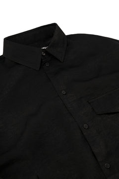 Black Georgy Double Layered Satin Shirt