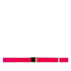 Pink/Yellow Super Fluo Leather Belt