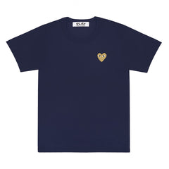 Navy Mens Gold Heart T-Shirt