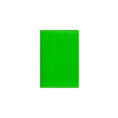 Green Super Fluo Leather Cardholder