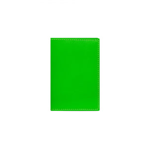 Green Super Fluo Leather Cardholder